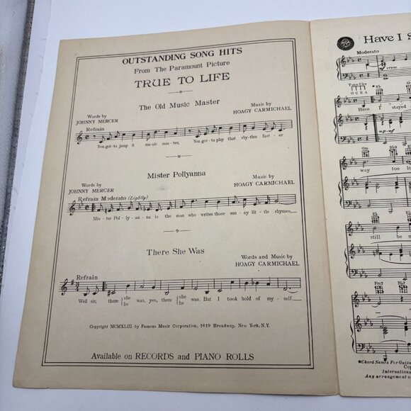 Have I Stayed Away Too Long Piano Sheet Music Frank Loesser Vintage 1943 - Picture 2 of 8